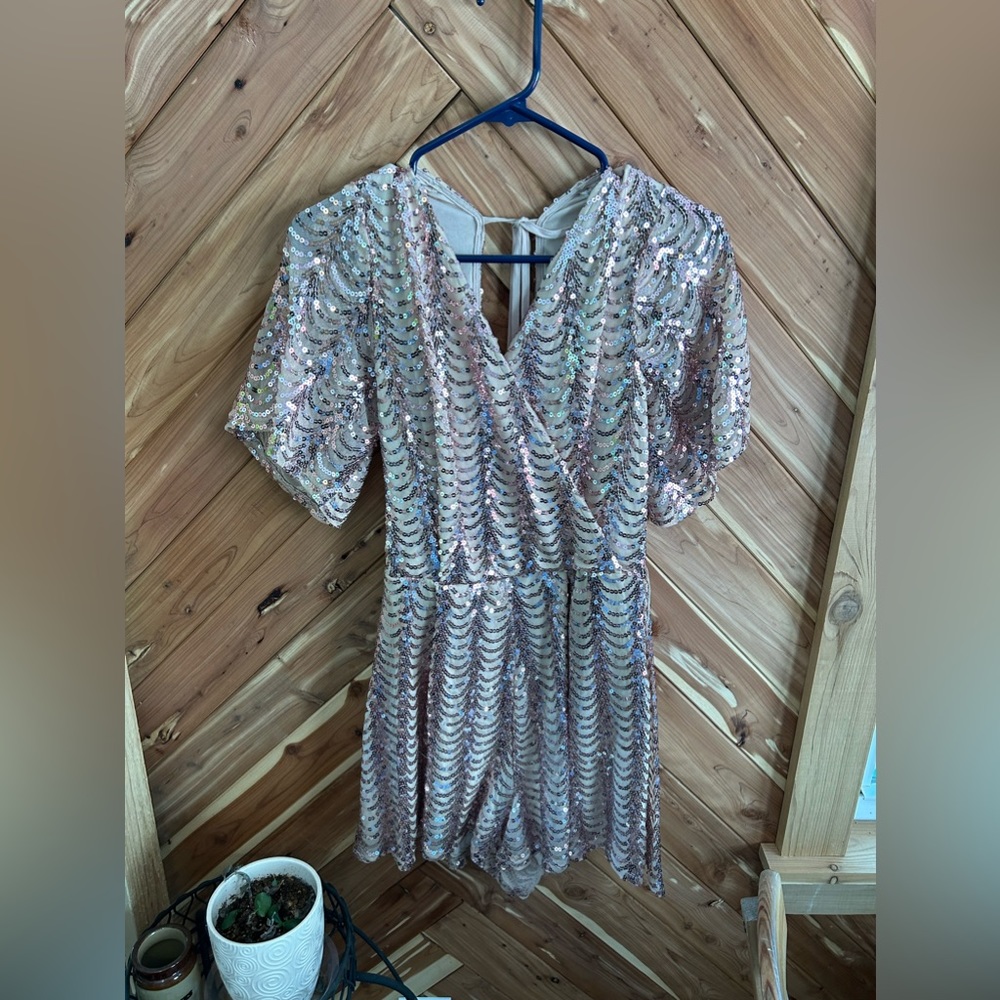 Sequin Romper- Size Large 🪩